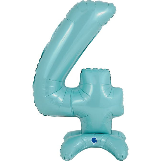 Grabo Pastel Blue Number 4 25" Standup Foil
