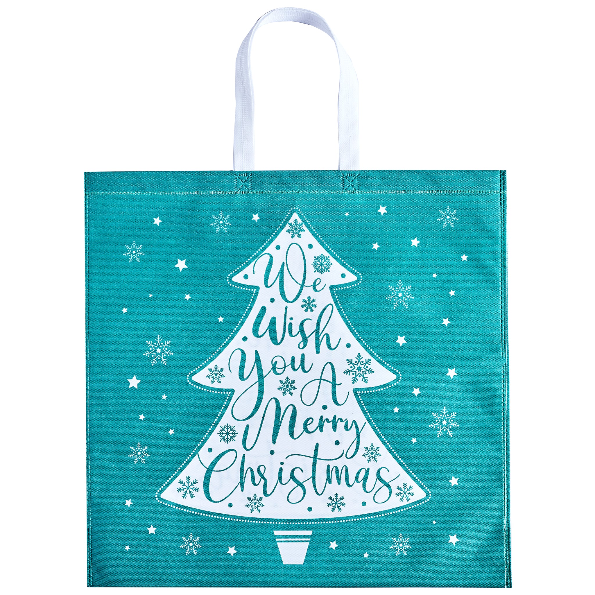 Christmas Non-Woven Gift Bag Green Jumbo