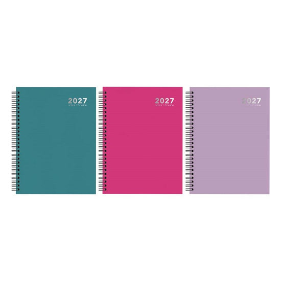 Diary A5 WTV Wiro Bright 2027 12pk