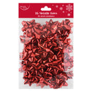 Eurowrap 16 Pack Bows Metallic Red