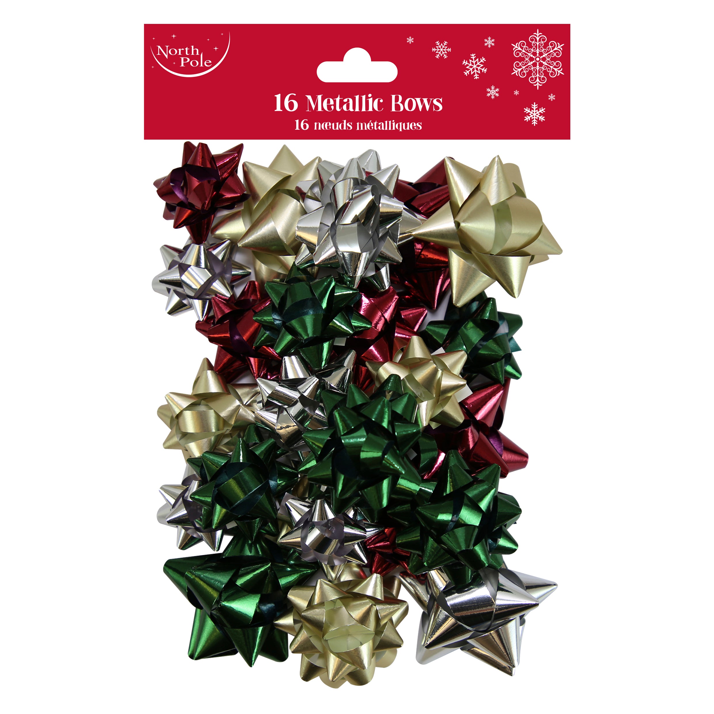 Eurowrap 16 Pack Bows Metallic Assorted Mix