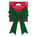 Eurowrap Bow Velour Emerald Large