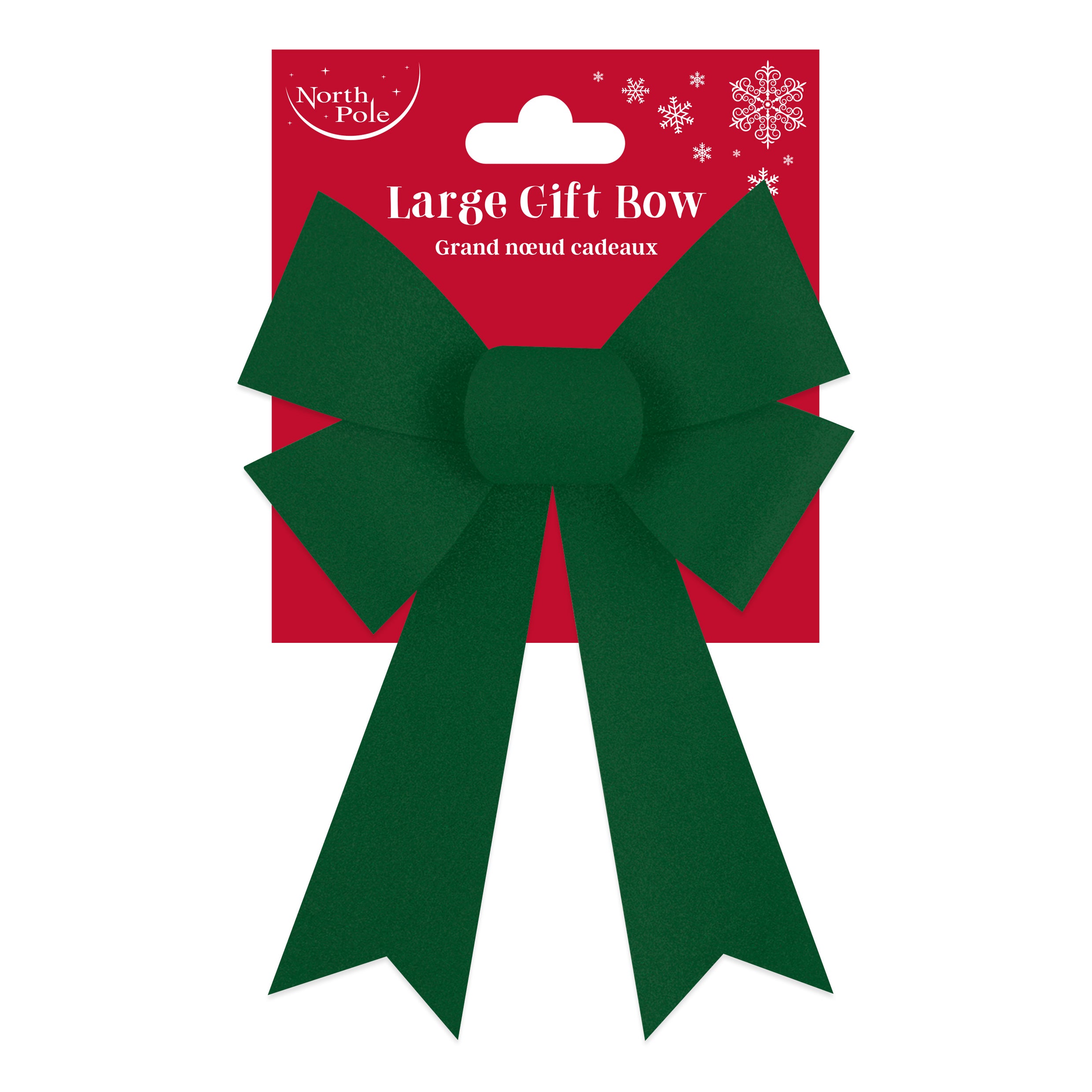Eurowrap Bow Velour Emerald Large