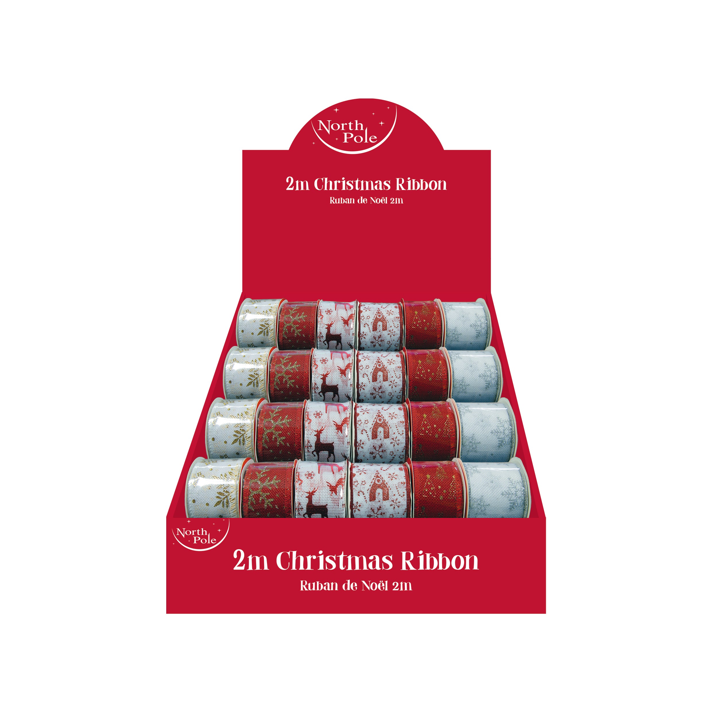 Eurowrap 24 Pack Ribbon Hessian Printed 2m