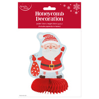 Decoration Santa Honeycomb 13 x 20cm