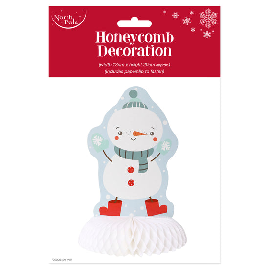 Decoration Snowman Honeycomb