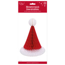Decoration Santa Hat Honeycomb 13 x 20cm