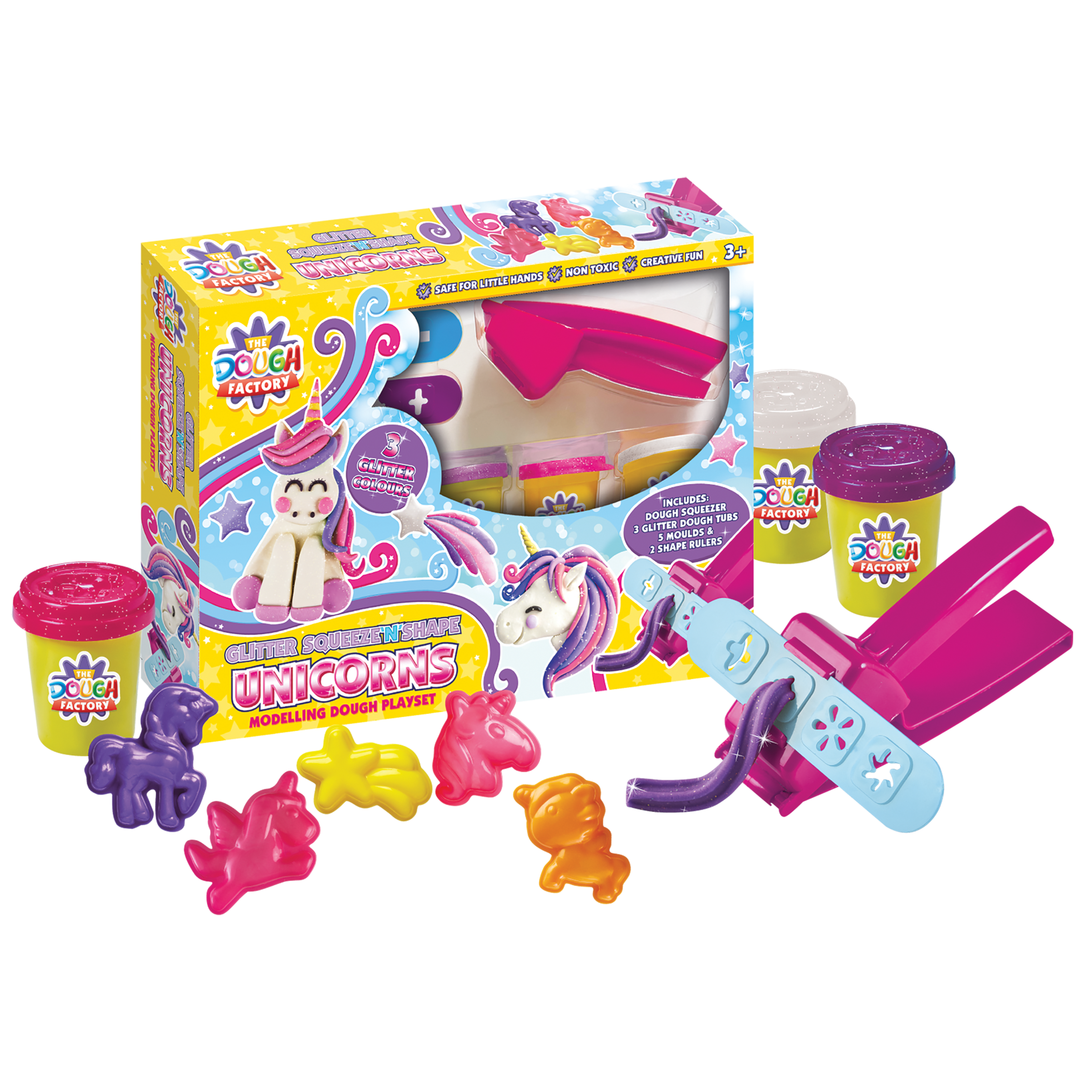 Dough Playset Squeeze & Shape Unicorn