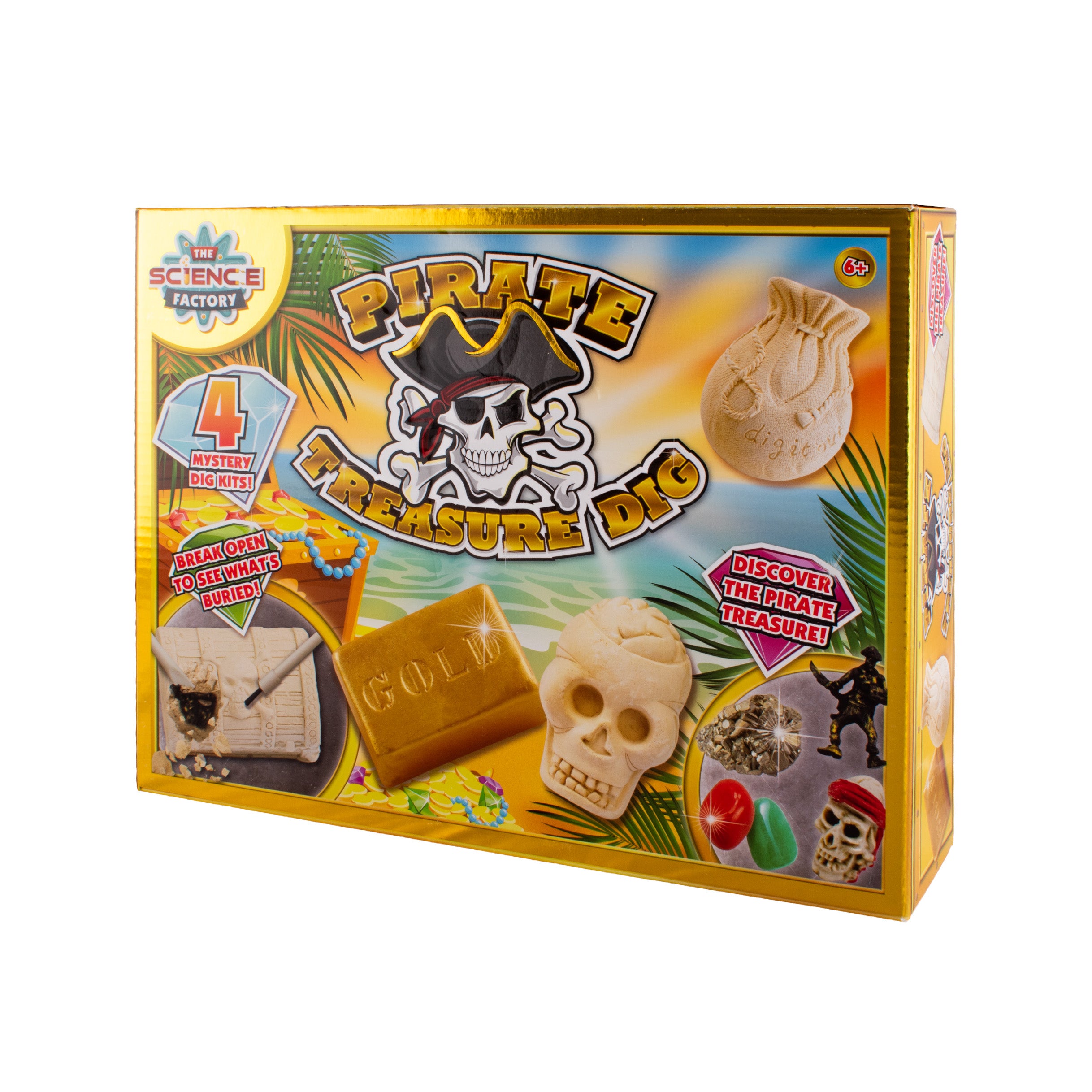 Nixy 4 in 1 Dig Kit Pirate Treasure