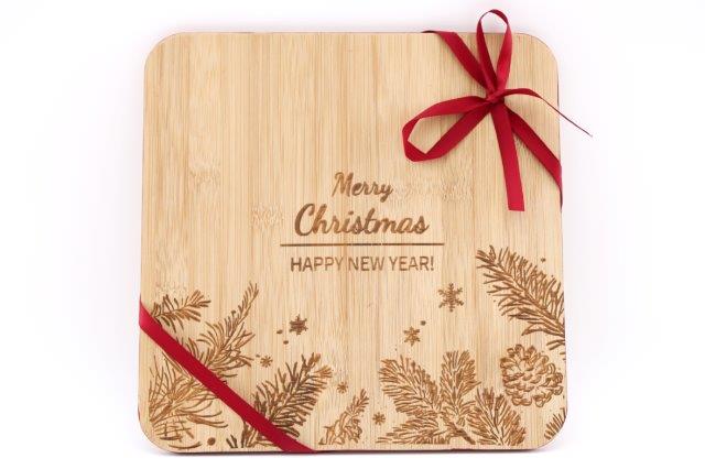 Christmas Bamboo Chopping Board 25cm