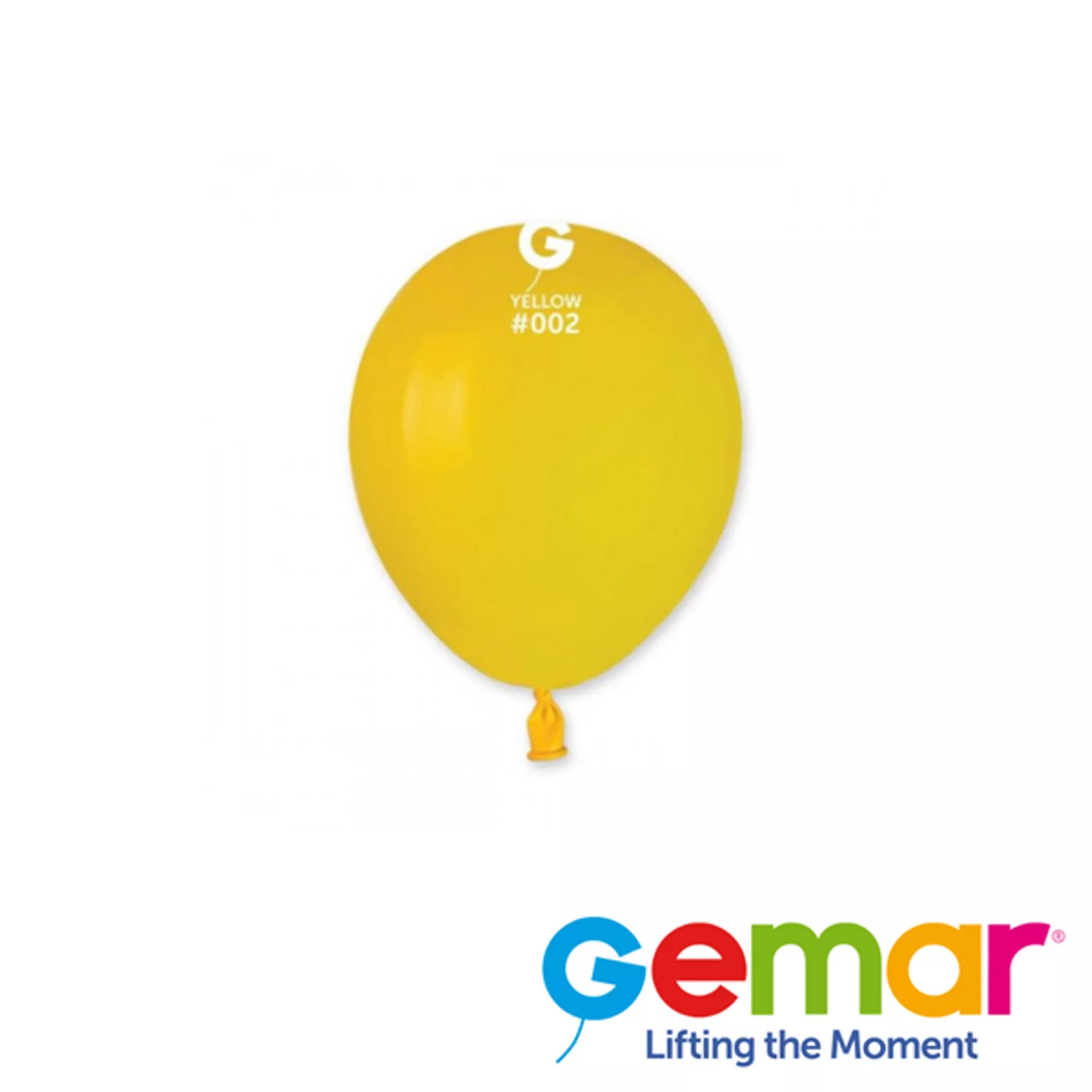 Gemar Standard Yellow 5" Latex Balloons 50pk