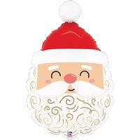Christmas Joyful Santa 25" Large Foil Balloon