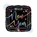 Grabo Opal Hello New Year 18" Foil Balloon