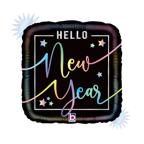 Grabo Opal Hello New Year 18" Foil Balloon