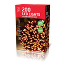 LED Lights Red Vintage Gold 200pk