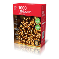LED Timer Lights Vintage Gold 1000pk