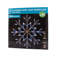 LED Snowflake Silhouette Light White