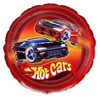 Flexmetal Hot Cars Round 18" Foil Balloon