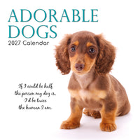 Gifted Stationery Calendar Adorable Dogs 2027