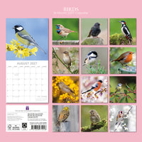 Gifted Stationery Calendar Birds 2027
