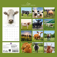 Gifted Stationery Calendar Cows 2027