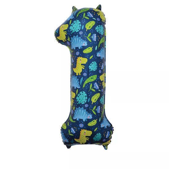Sensations Foil Balloon Dinosaurs 34" Number 1