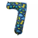 Sensations Foil Balloon Dinosaurs 34" Number 7