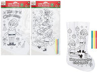 Colour Your Own Elf Stocking (Design May Vary)