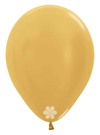 Sempertex Metallic Gold 12" Latex Balloons 12pk