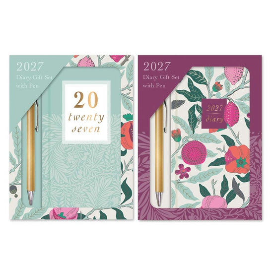 Diary Gift Set Slim WTV William Morris 2027 12pk
