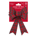 Tartan Bow Large 23x33cm