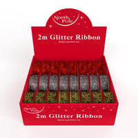 Glitter Ribbon 2M 24pk