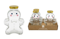 Gingerbread Man Jar 11x6cm 6pk