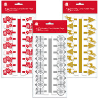 Christmas 18 Card Peg Holders 12pk