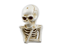 Halloween Skeleton Decoration 18cm