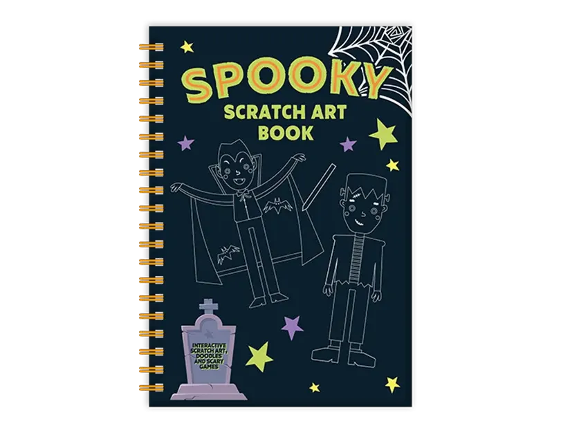 Scratch Art Book Spooky Halloween