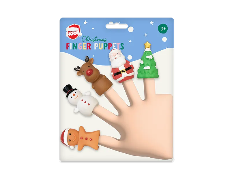 Christmas Finger Puppets 5pk