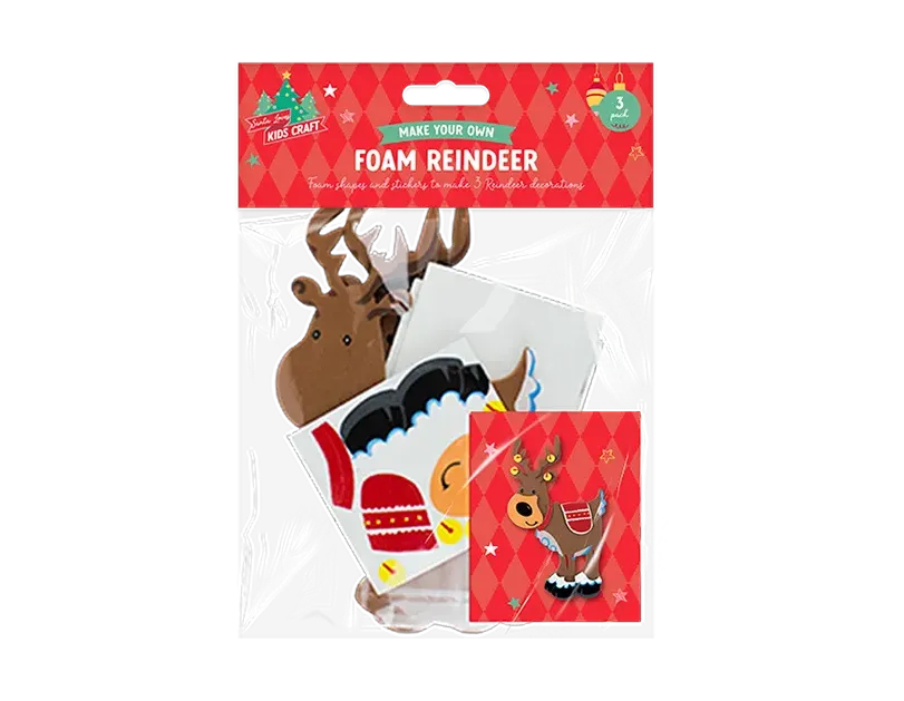 Make Your Own Christmas Foam Character 3pk