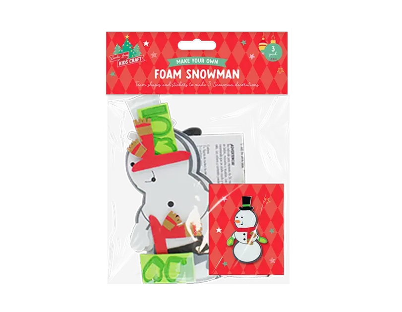 Make Your Own Christmas Foam Character 3pk