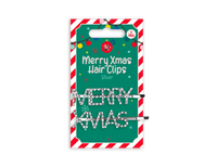 Merry Xmas Hair Slides