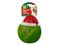 Christmas Squeaky Vinyl Dog Toy Large 24pk
