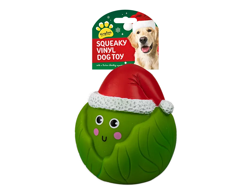 Christmas Squeaky Vinyl Dog Toy Large 24pk