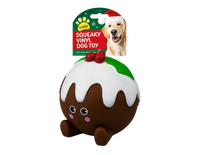 Christmas Squeaky Vinyl Dog Toy Large 24pk