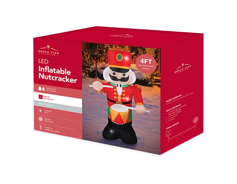 Inflatable LED Nutcracker 120cm