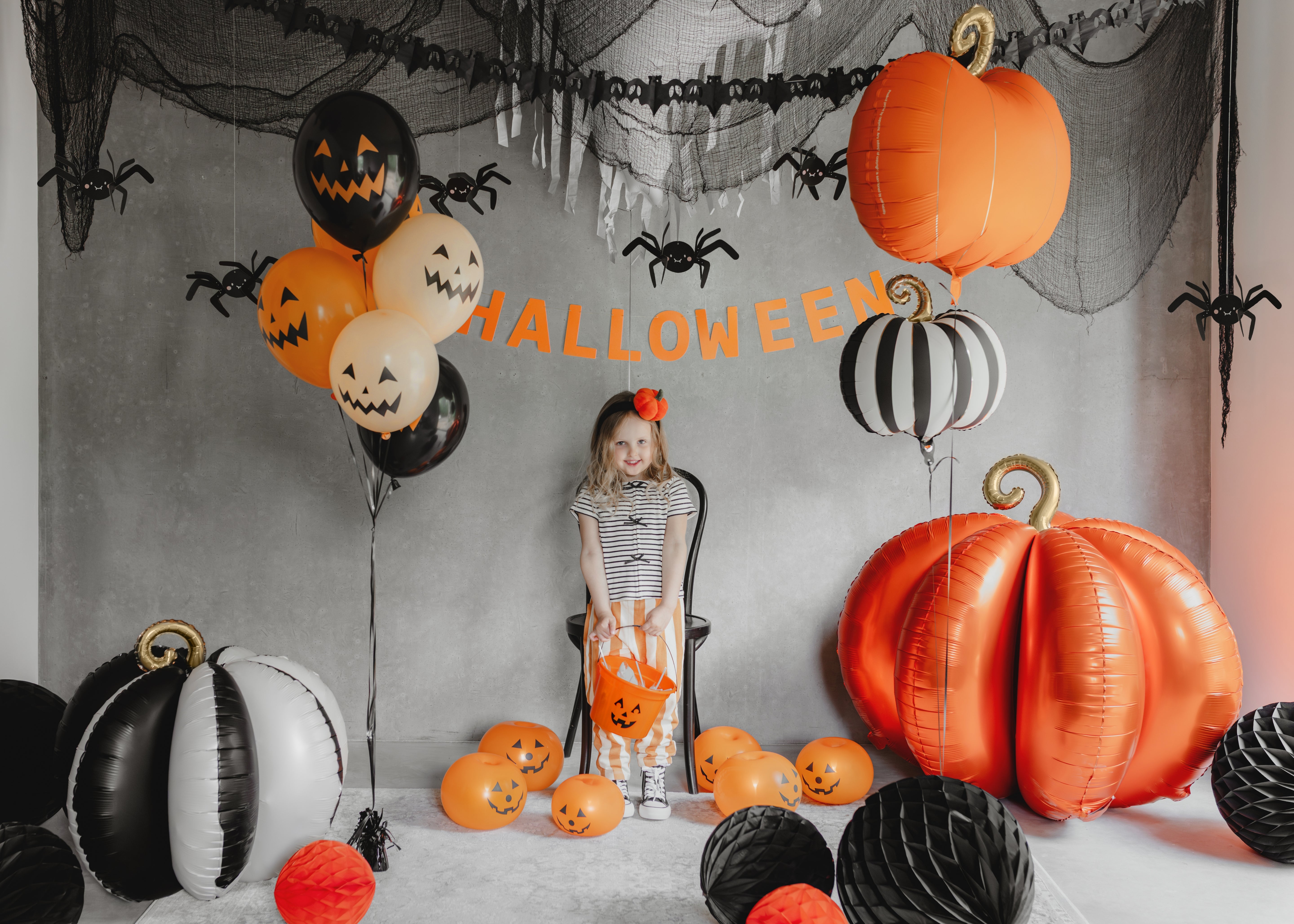 Party Deco Foil Balloon Halloween Pumpkin 32"