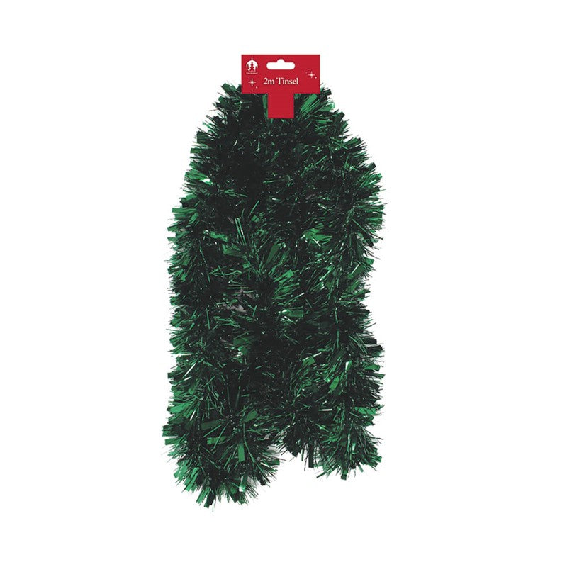 Chunky Tinsel Dark Green 2M