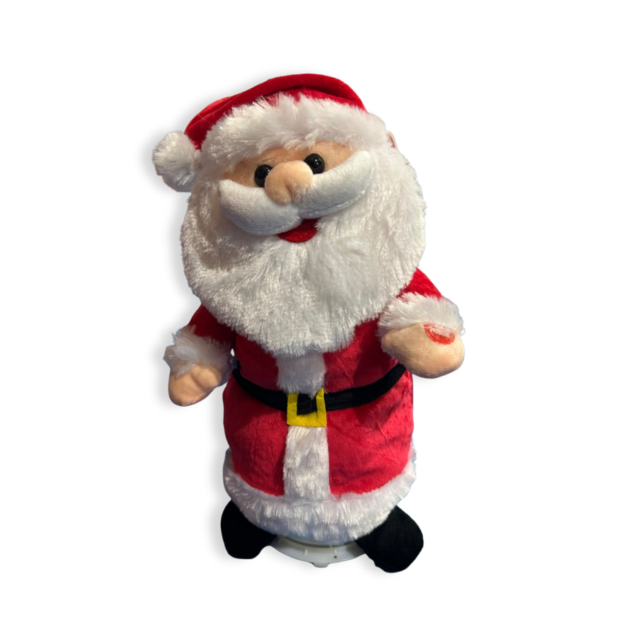 Plush Sing & Turn Santa 32cm