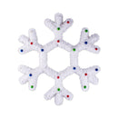 Tinsel Snowflake Plaque 60cm
