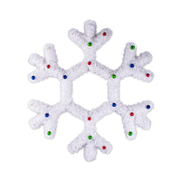 Tinsel Snowflake Plaque 60cm