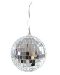 Disco Bauble Silver 10cm